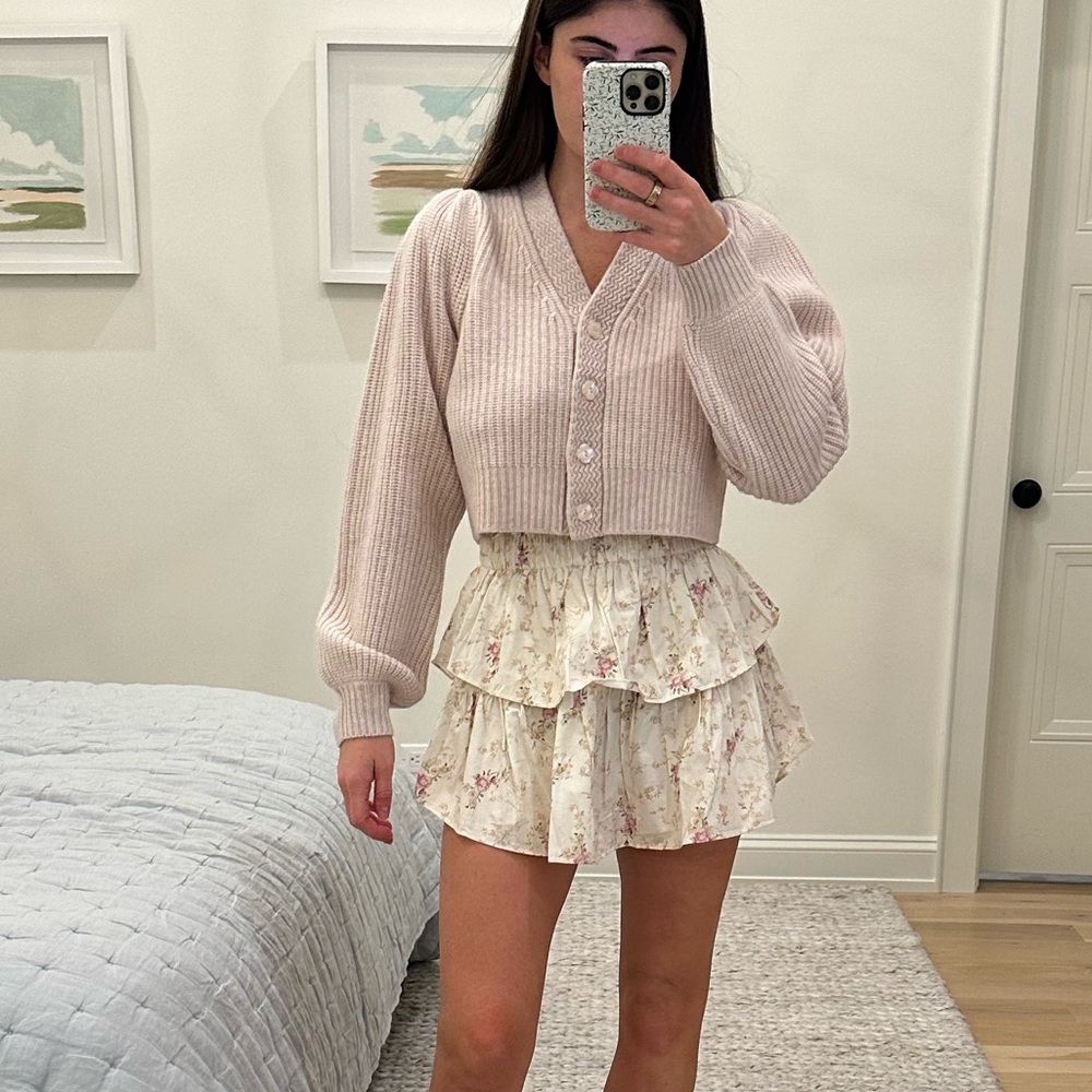 LoveShackFancy Ruffle Mini Skirt